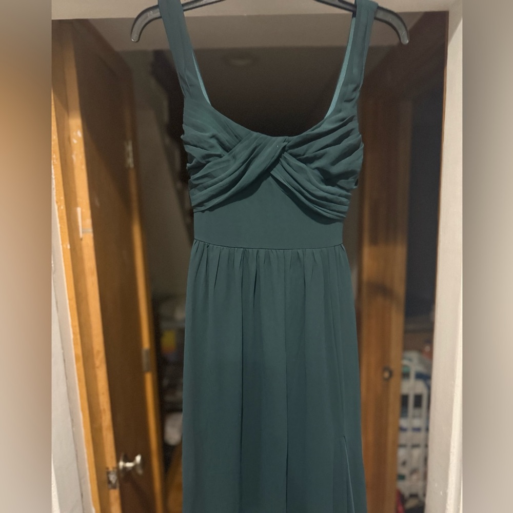 Gorgeous emerald green Lulu’s formal dress NWOT - Picture 4 of 5